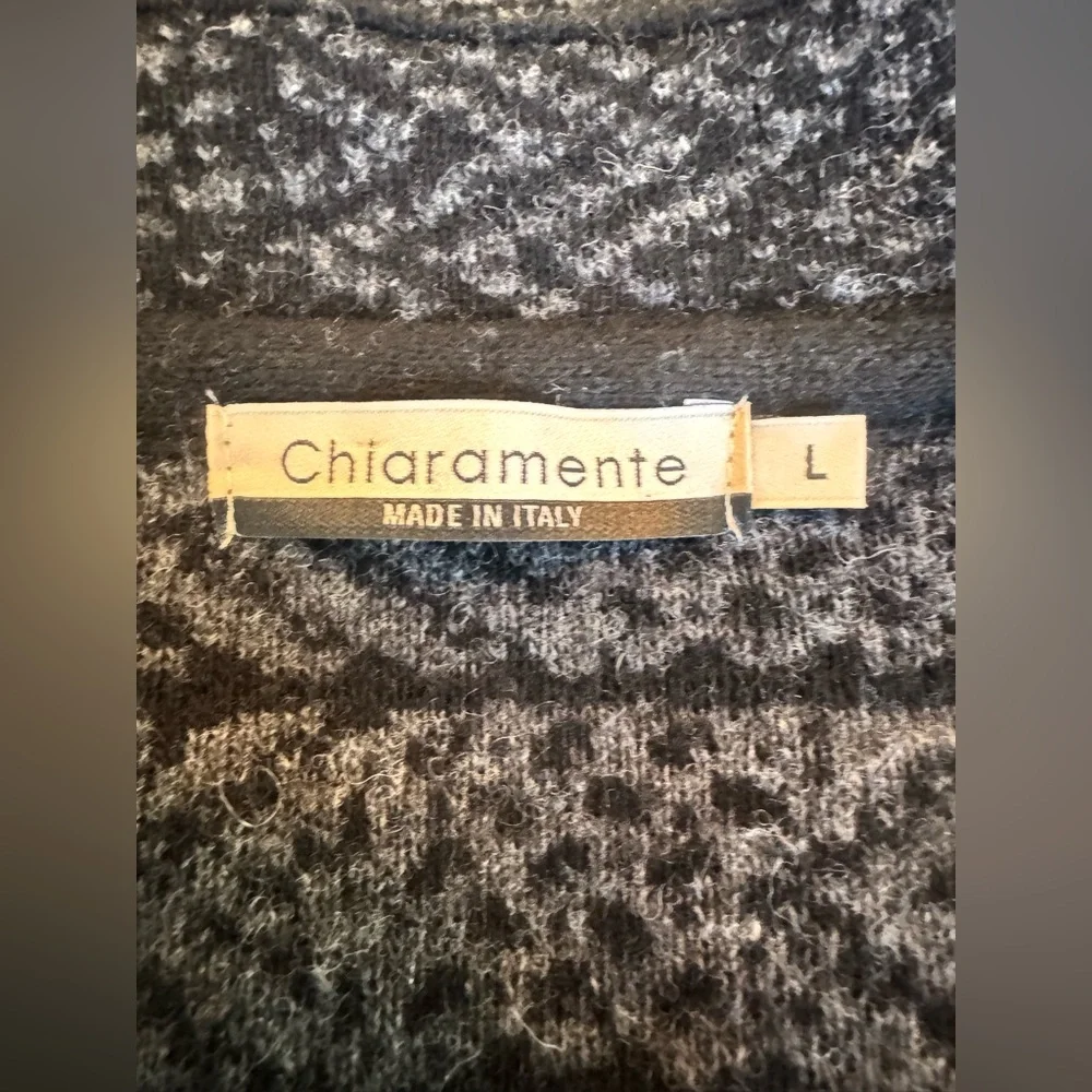 Chiaramente Black and Gray Women's Long Cardigan Large - Picture 6 of 7